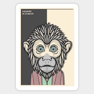 Common Squirrel Monkey Sticker